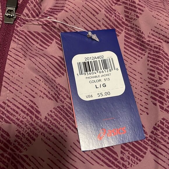 NWT- Asics- L- Packable Jacket - Picture 3 of 9